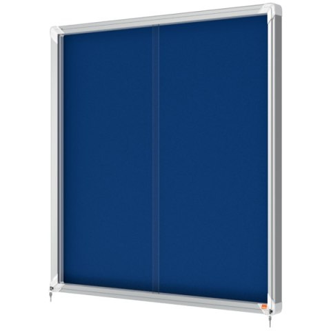Gablota filcowa Nobo Premium Plus 12xA4, niebieska (drzwiczki przesówne) 1902566