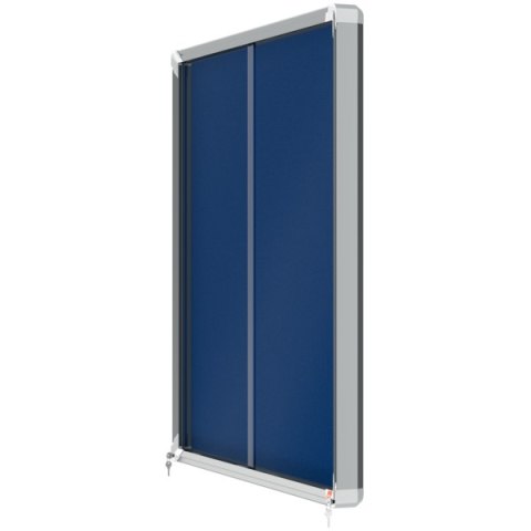 Gablota filcowa Nobo Premium Plus 12xA4, niebieska (drzwiczki przesówne) 1902566