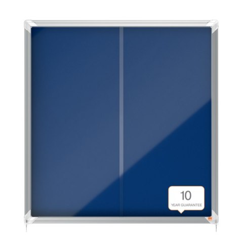 Gablota filcowa Nobo Premium Plus 12xA4, niebieska (drzwiczki przesówne) 1902566