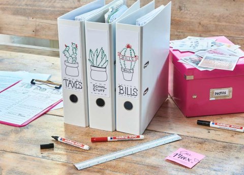 Marker permanentny e-400 EDDING, 1mm, niebieski