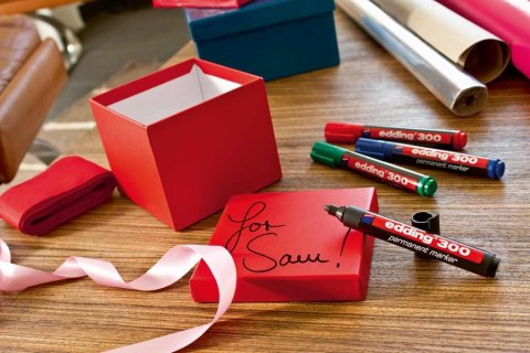 Marker-foliop.300 żółty EDDING końcówka okrągła