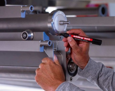 Marker-foliop.300 żółty EDDING końcówka okrągła