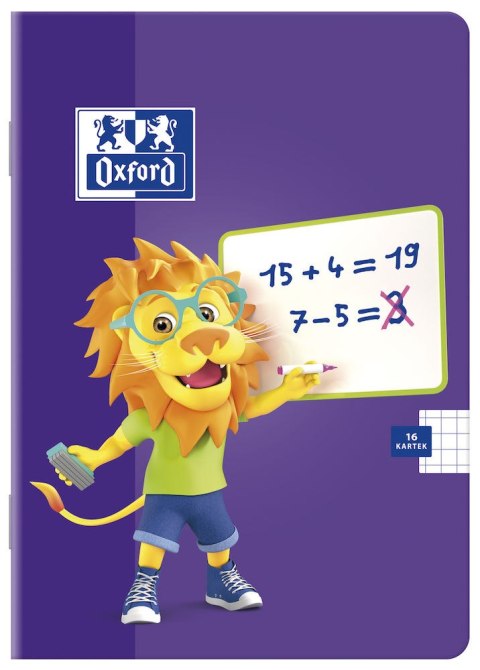Zeszyt_A5 32k, linia podwójna, OXFORD, LION 400106955