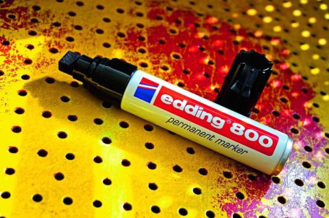 Marker E-800 EDDING czerwony końcówka ścięta 12 mm (X)