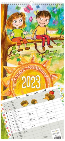 Terminarz Rodzinny 218x471mm 2026 Michalczyk i Prokop TS-10-10 kalendarz jeden miesiąc planer