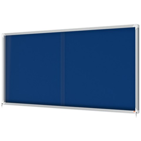 Gablota filcowa Nobo Premium Plus 27xA4, niebieska (drzwiczki przesówne) 1915335