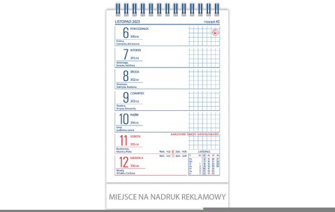 Kalendarz biurowy ZODIAK 2026 (H6) TELEGRAPH