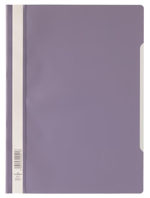 Skoroszyt A4 z przezroczystą okładką z PP Jasnofioletowy 257312 DURABLE (50)