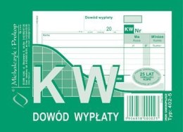 Dowód Wypłaty KW, A6 80 kartek, 10-402-5 DOTTS