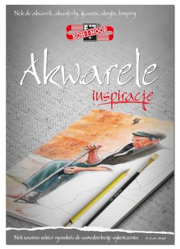 Blok A4 akwarela 20k 320g INSPIRACJE BLO-INAKA4 KOH-I-NOOR SALE