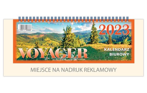 Kalendarz biurowy VOYAGER 2026 (H4b) - biały TELEGRAPH