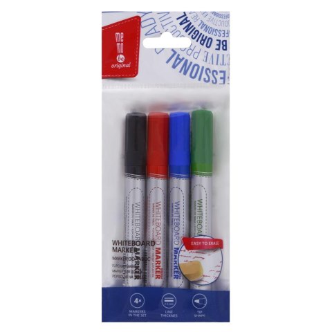 Akcesoria do tablic MemoBe, zestaw zawiera: markery suchościeralne 4 kolory, gąbka magnetyczna, magnesy f 30 mm 6 szt. MZ003