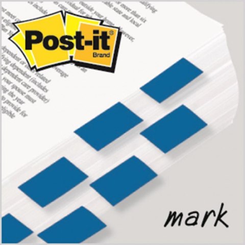 Zakładki indeksujące POST-IT_ (680-B2EU), PP, 25,4x43,2mm, 2x50 kart., niebieskie