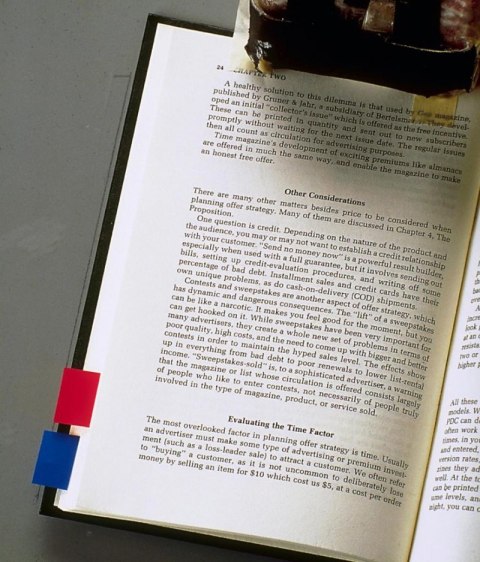 Zakładki indeksujące POST-IT_ (680-B2EU), PP, 25,4x43,2mm, 2x50 kart., niebieskie