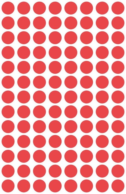 Kółka do zaznaczania kolorowe, 416 etyk./op., Q8 mm, czerwone Avery Zweckform, 3010