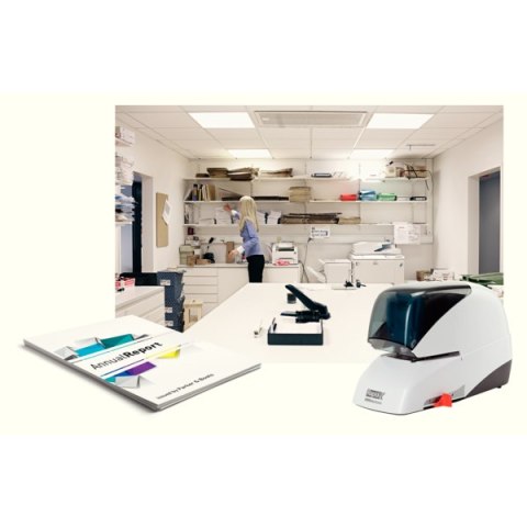 Zszywacz elektryczny Supreme 5050e czarny 50 kartek RAPID 20993212