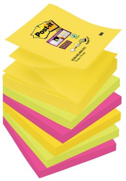 Nowy indeks blk0048011 Bloczek samoprzylepny POST-IT Super sticky Z-Notes (R330-6SS-RIO), 76x76mm, 6x90 kart., paleta Rio de Jan