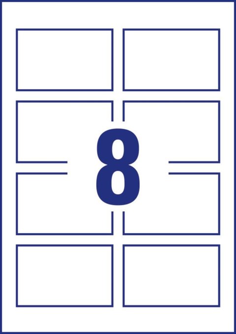 Wizytówki Quick&Clean C32015-10 85 x 54 10ark. 260 g, matowe, białe, Avery Zweckform (X)