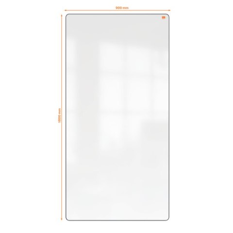 Tablica podwójna suchościeralna do systemu mobilnego Move&Meet, wykończenie czarne Nobo 1915564