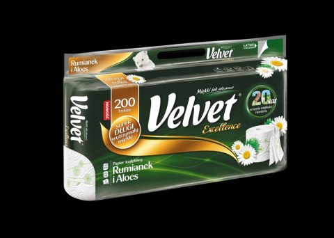 Papier toaletowy VELVET Excellence a8 rumiankowy (8szt) VELVET