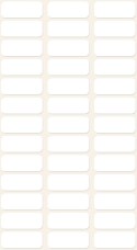 Białe minietykiety 3073 20 x 8 6 ark. do opisywania ręcznego Avery Zweckform
