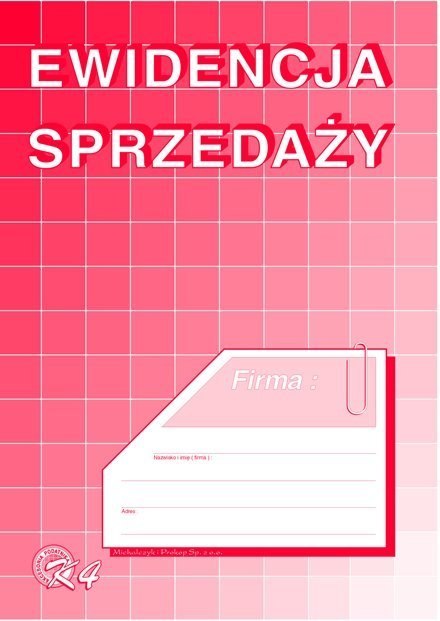 Ewidencja sprzedaży A5, 32 strony offset 10-K-4 DOTTS