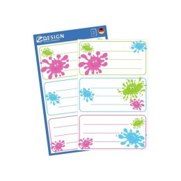 Etykiety/Naklejki do szkoły-kleksy 59668