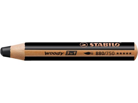 Kredka WOODY czarna 880/750