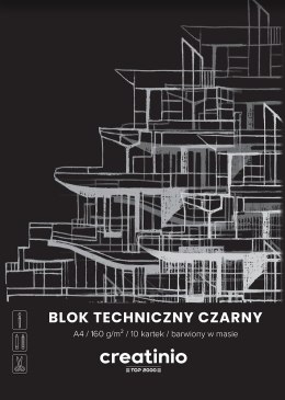 Blok techniczny Top 2000 Creatinio A3 10 kartek 160 g czarny 400176682