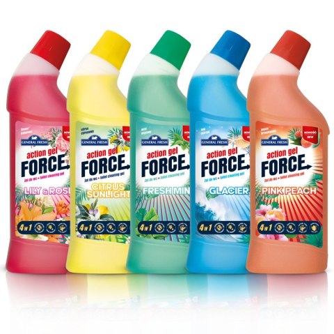 General Fresh Żel do WC ACTION FORCE Brzoskwiniowy1000 ml 36083