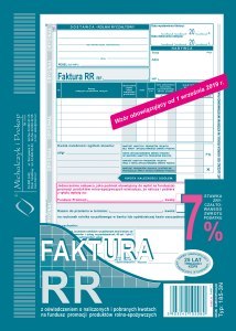Faktura VAT RR A5, 80 kartek (1+1) 10-185-3N DOTTS