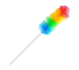 Kurzawka, miotełka do kurzu, uchwyt gumowy teleskopowy MIX kolor