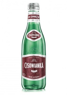 Woda CISOWIANKA 0.3l Silny Gaz szkło karton 24 szt