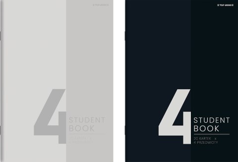Zeszyt Top Studentbook A5 80 kartek 70 g kratka 5x5 mm 4 przekładki 400181906