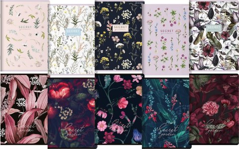 Zeszyt_TOP 2000 SECRET GARDEN A5 32k 70g mix linia z marginesem 400157920