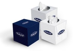 Chusteczki higieniczne 90sztuk 2 warstwy, kolor biały, celuloza, kwadrat BULKYSOFT 68360