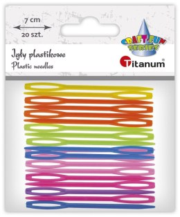 Igły Titanum Craft-Fun Series igły plastikowe 20szt/7cm plastik 20 sztuk 623531
