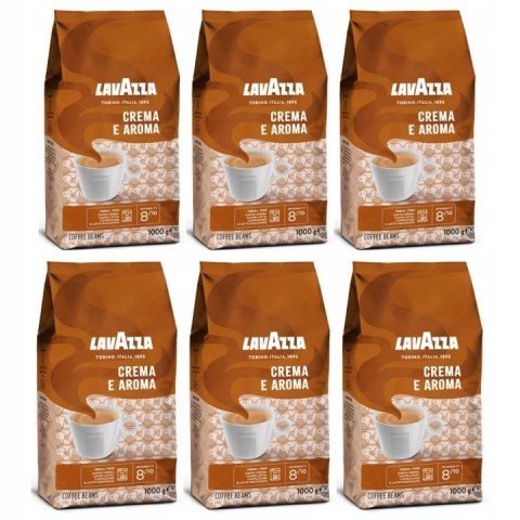 Kawa LAVAZZA CREMA e AROMA 1kg ziarnista (6szt.)