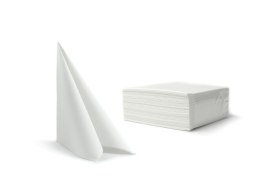 Serwetki 40x40cm fizelina op.50szt białe 6103C