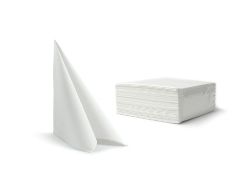 Serwetki 40x40cm fizelina op.50szt białe 6103C