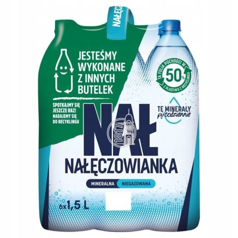 Woda_NAŁĘCZOWIANKA niegazowana 1.0L butelka PET zgrzewka 6 szt.
