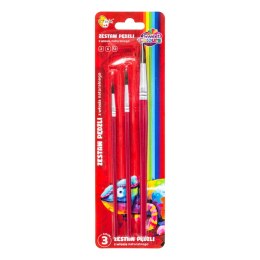 Zestaw pędzli 3 sztuki z włosia naturalnego nr: 2,6,12 Sweet Colours 60744 OTOCKI