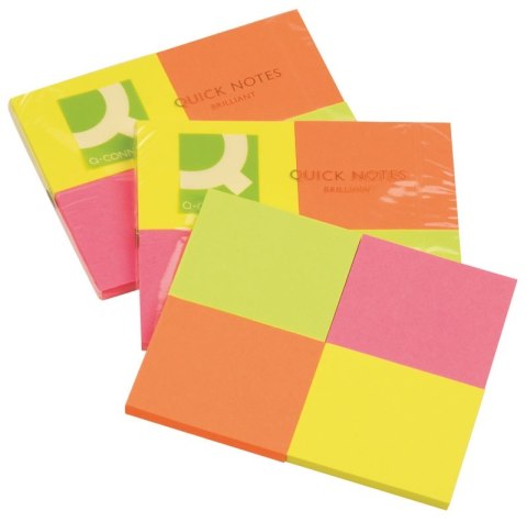 Bloczek samop.Q-CONNECT Brilliant 38x51mm 4x50k NEON