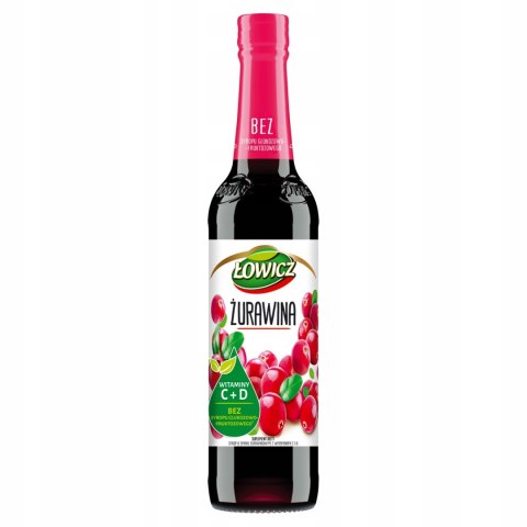 Syrop ŁOWICZ żurawina 400ml