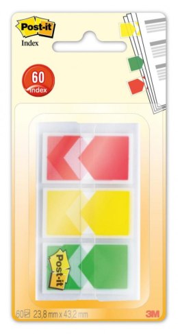 Zakładki indeksujące POST-IT_ (682-ARR-RYG), PP, 23,8x43,2mm, strzałka, 3x20 kart., mix kolorów, 3M-70006854726