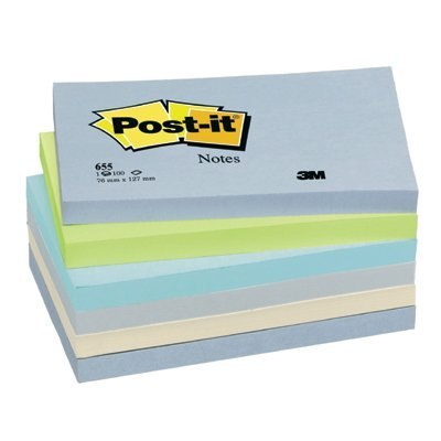 Bloczek 76x127 pal.MINERAL 655ML (6) POST-IT 3M