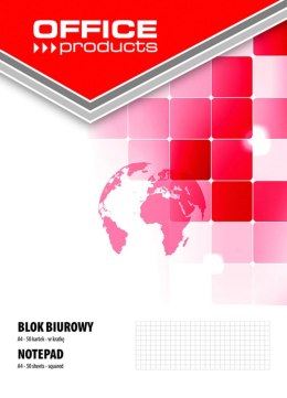 Blok biurowy , A4, w kratkę, 50 kart., 70gsm, typu OFFICE PRODUCTS 16045011-99
