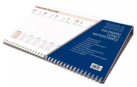 Kalendarz leżący na podstawce KB048B mix 2026 WOKÓŁ NAS