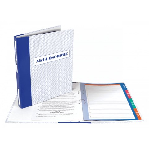 Teczka do akt osobowych FILE A4 - biało-niebieski 1200g 30mm 89423