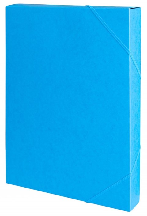 Teczka preszpanowa, przestrzenna 40mm niebieska 21186411-01